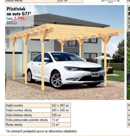 Přístřešek na auto G77