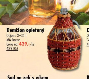 Demižon opletený