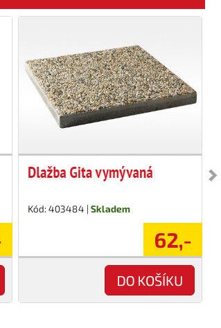 Dlažba Gita vymývaná