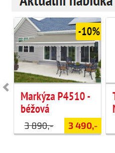 Markýza P4510 - béžová