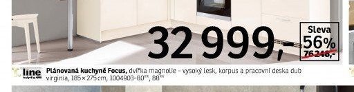 Plánovaná kuchyně Focus