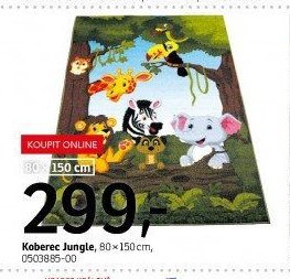 Koberec Jungle, 80x150 cm