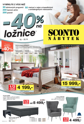 akční leták Sconto nábytek 13.8.2021-22.8.2021