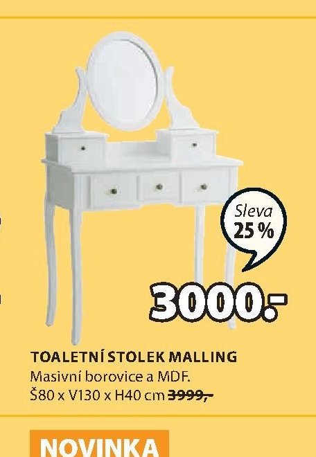 TOALETNÍ STOLEK MALLING