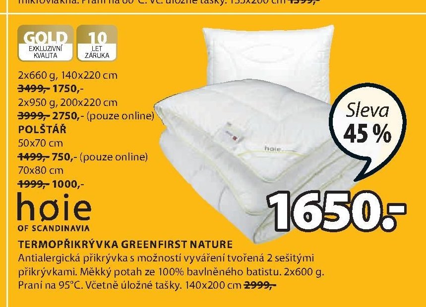Termopřikrývka GREENFIRST NATURE 140x200 cm