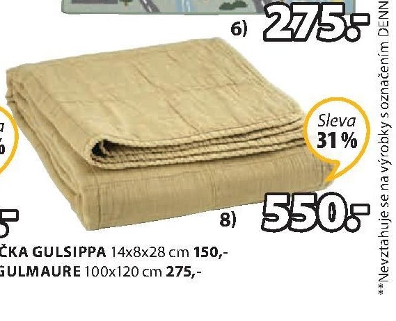 PROŠÍVANÝ PLÉD VALMUE
