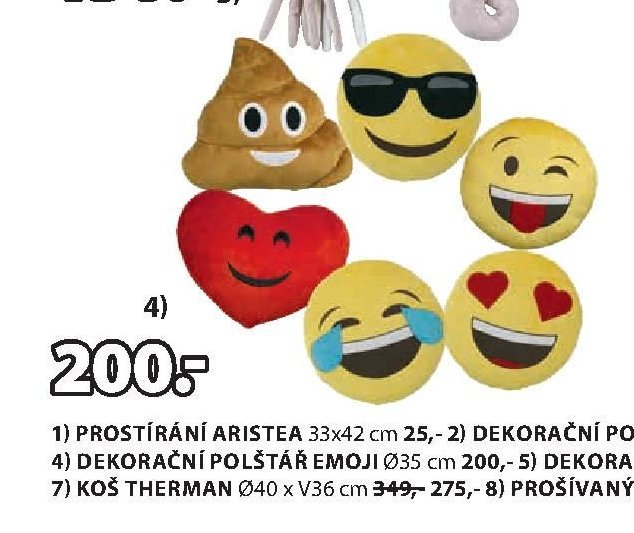 DEKORAČNÍ POLŠTÁŘ EMOJI
