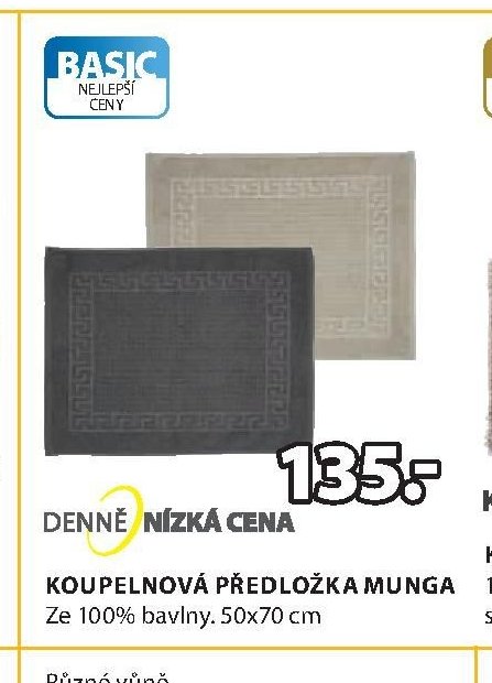KOUPELNOVÁ PŘEDLOŽKA MUNGA