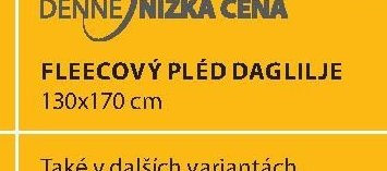 FLEECOVÝ PLÉD DAGLILJE 130x170 cm