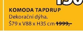 KOMODA TAPDRUP Š79 x V88 x H35 cm