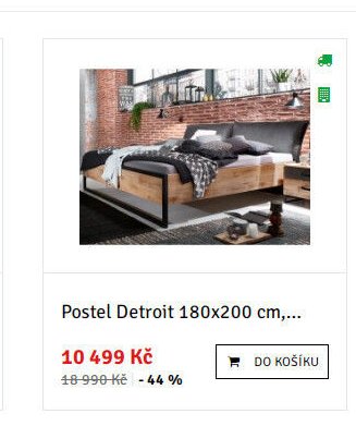 Postel Detroit 180x200 cm