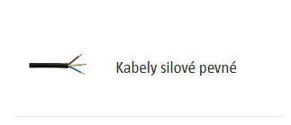 Kabely silové pevné