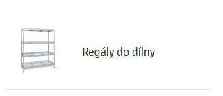 Regály do dílny