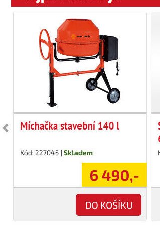 Míchačka stavební 140 l