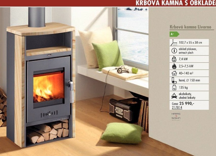 Krbová kamna Livorno
