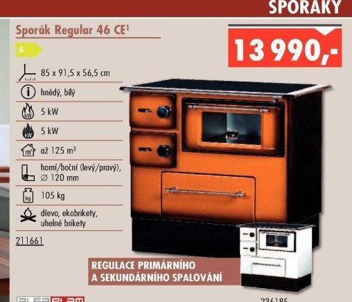 Sporák Regular 46 CE