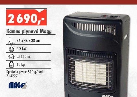 Kamna plynová Magg