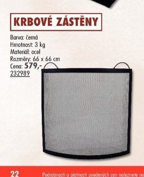 Krbová zástěna (černá, 66x66 cm)