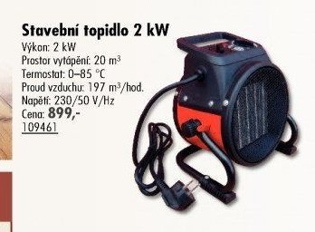 Stavební topidlo 2 kW