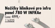Nožičky hliníkové pro infra panel 780 W INFRAe