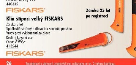 Klín štípací velký FISKARS