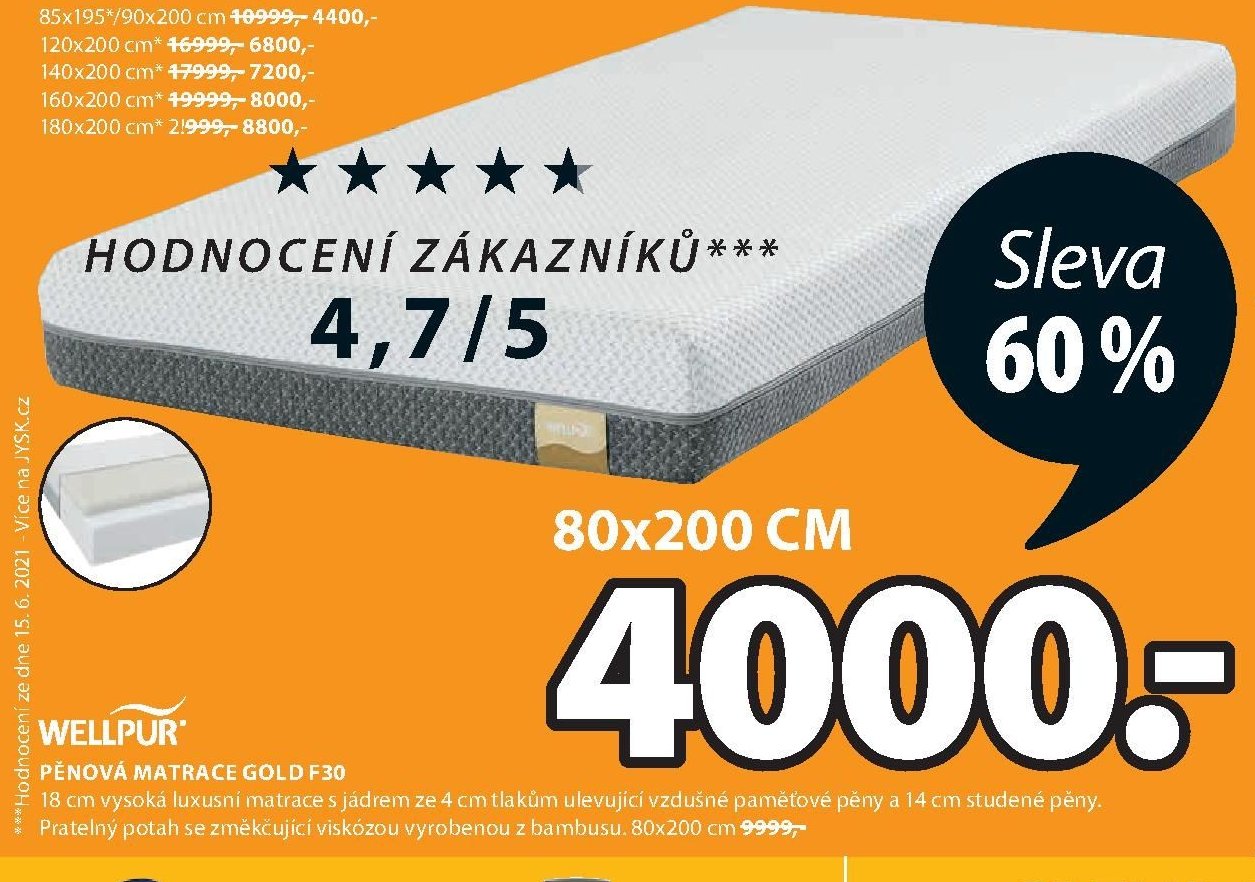Matrace GOLD F30