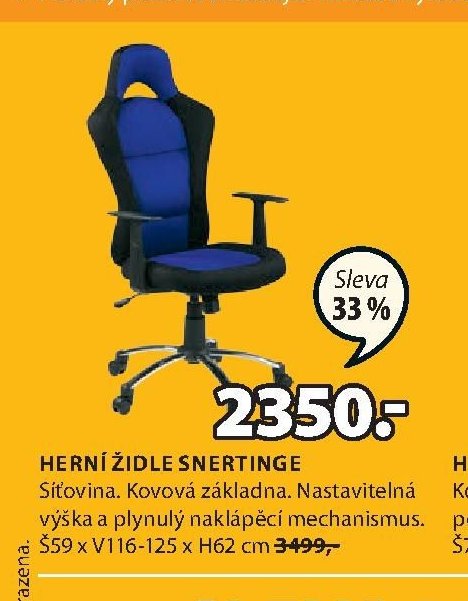 HERNÍ ŽIDLE SNERTINGE