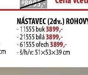 Nástavec (2dv.) rohový