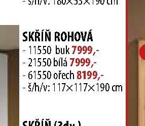 Skříň rohová