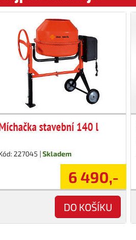 Míchačka stavební 140 l
