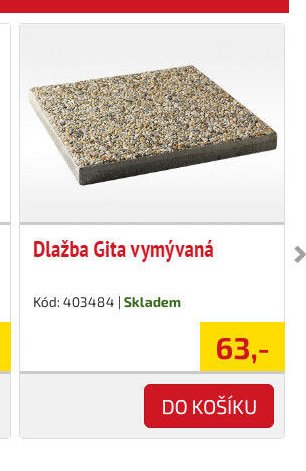 Dlažba Gita vymývaná