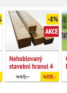 Nehoblovaný stavební hranol 4