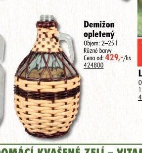Demižon opletený