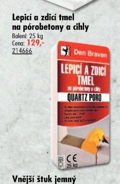 Lepicí a zdicí tmel na pórobetony a cihly