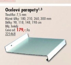 Ocelové parapety