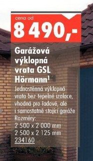 Garážová výklopná vrata GSL Hörmann