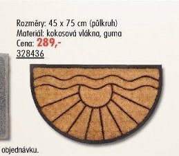 Rohožka půlkruh