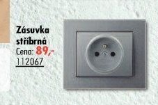 Zásuvka stříbrná