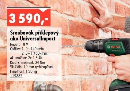 Šroubovák příklepový aku UniversalImpact