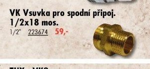 VK Vsuvka pro spodní připoj.
