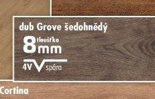Laminátová plovoucí podlaha Basic dub Grove šedohnědý