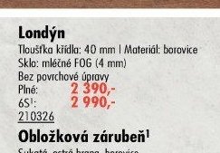Interiérové dveře Londýn