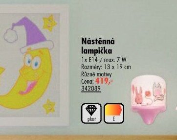 Nástěnná lampička