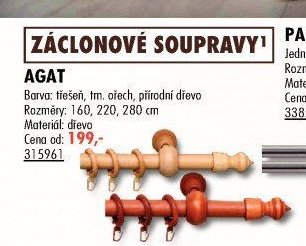 Záclonové soupravy AGAT