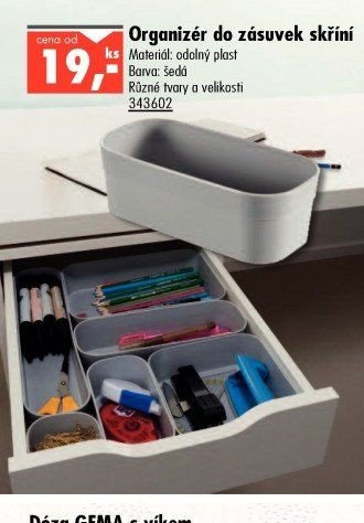 Organizér do zásuvek skříní
