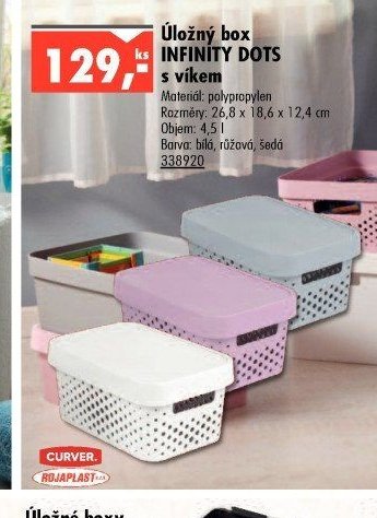 Úložný box INFINITY DOTS s víkem