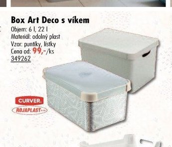 Box Art Deco s víkem