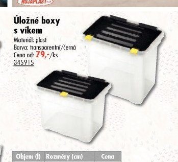 Úložné boxy s víkem