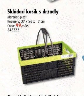 Skládací košík s držadly