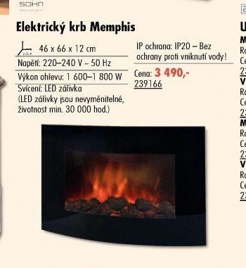 Elektrický krb Memphis